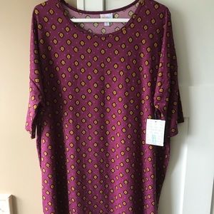 LuLaRoe Tops - LulaRoe Irma XL Purple/Mustard LuLaRoe Tops - LulaRoe Irma XL Purple/Mustard